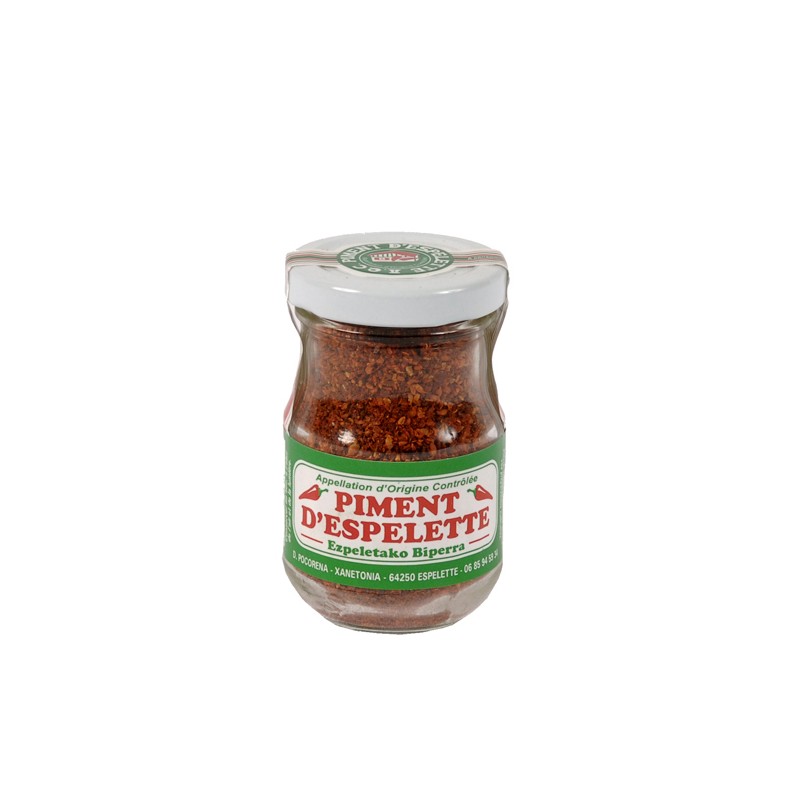 Poudre piment d'Espelette - bocal de 50 g. - La Ferme du Foie Gras