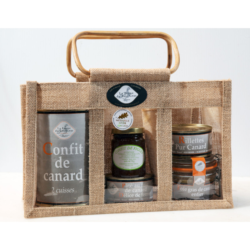 Sac en toile de jute naturel - Les Chemins de Provence - Panier gourmand