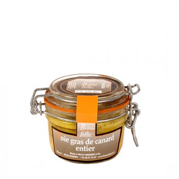 Foie Gras Entier de canard mi-cuit-Bocal de 135 g - La Ferme du Foie Gras