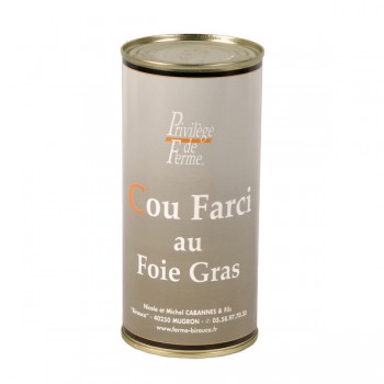 Cou de canard farci au foie gras